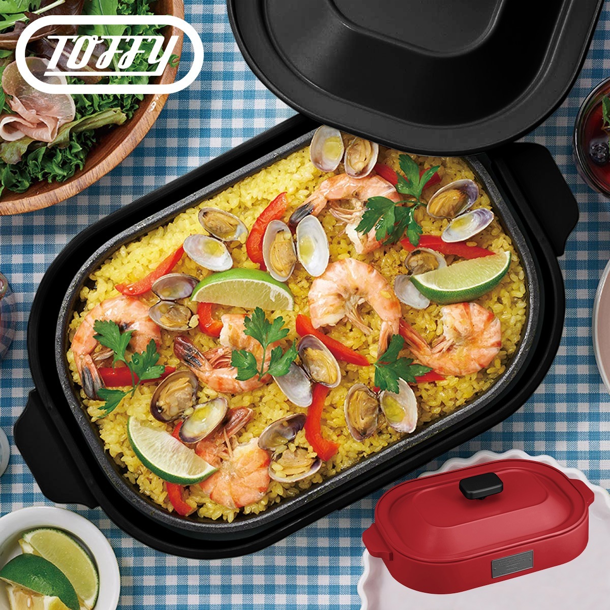 ホットプレート 焼肉 たこ焼き パンケーキ コンパクト 小型 平面プレート セット 家電 K-HP1