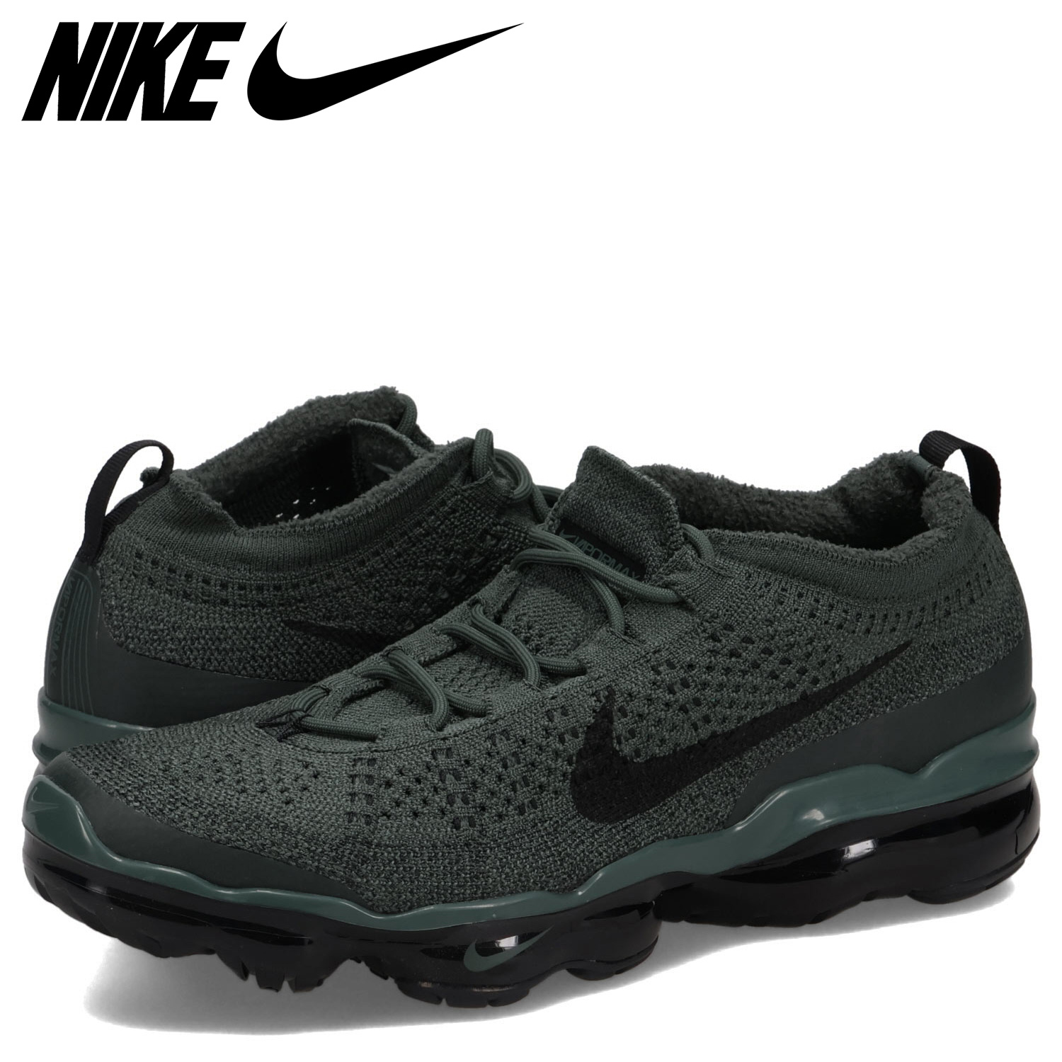 エアヴェイパース 2023 フライニット スニーカー メンズ 2023 グン 緑 DV1678-301