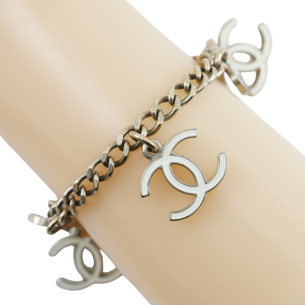 ココシャネル No5 ブレスレット 金属製 白 06P 約28g レディース 中古品 47,880円