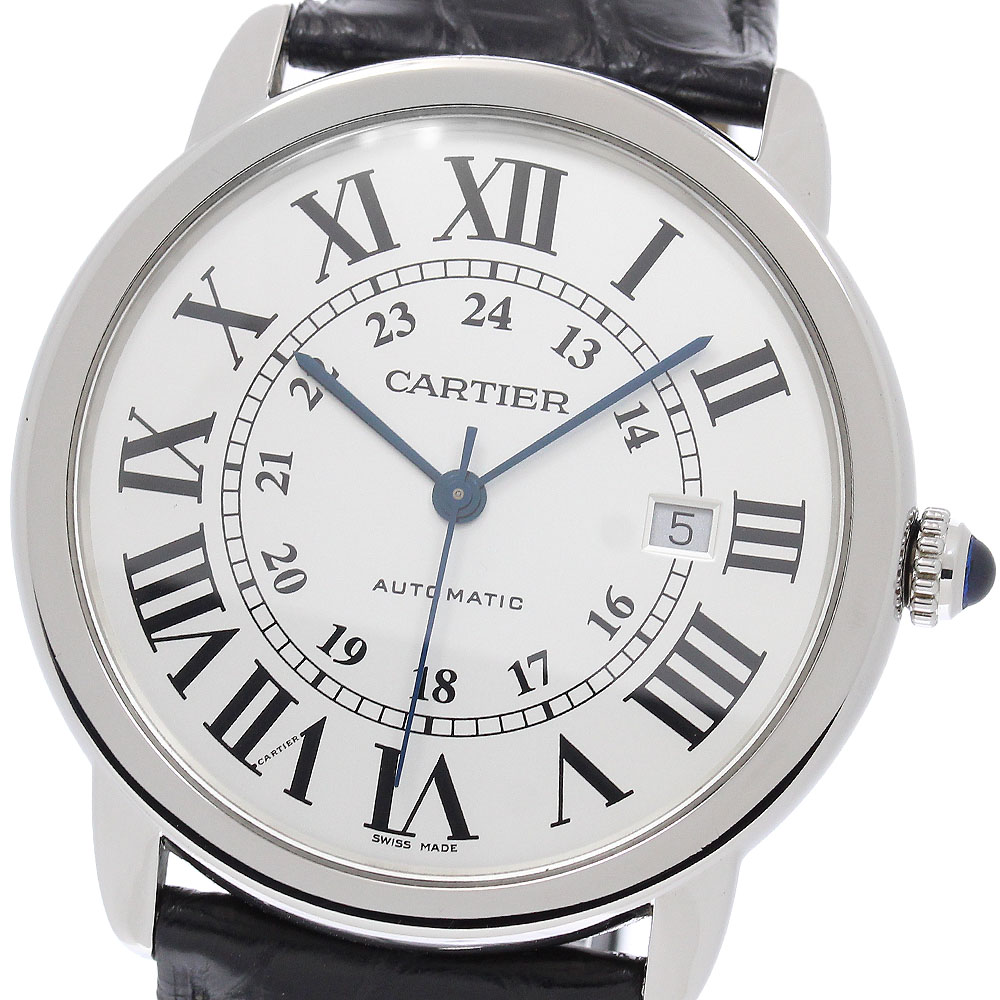 カルティエ CARTIER WSRN0022 ロンドソロ XL デイト 自動巻き メンズ _960829【中古】