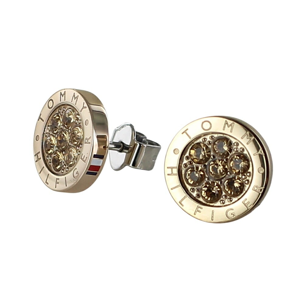 トミーヒルフィガー ピアス レディース キラキラ かわいい おしゃれ ローズゴールド 女性 プレゼント 女友達 ギフト 結婚式 結婚記念日 彼女 妻 母 誕生日プレゼント