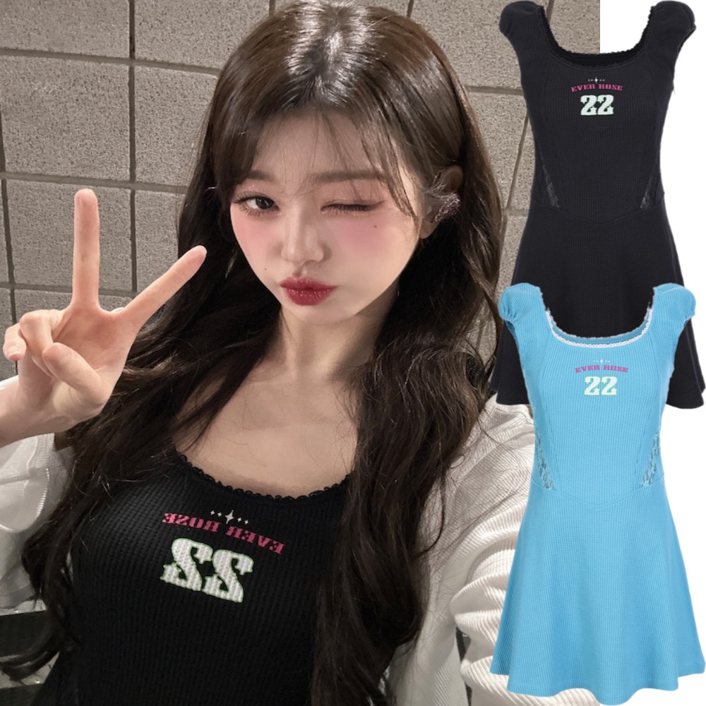 IVE ウォニョン 着用/EVER ROSE LACE DRESS 9,360円