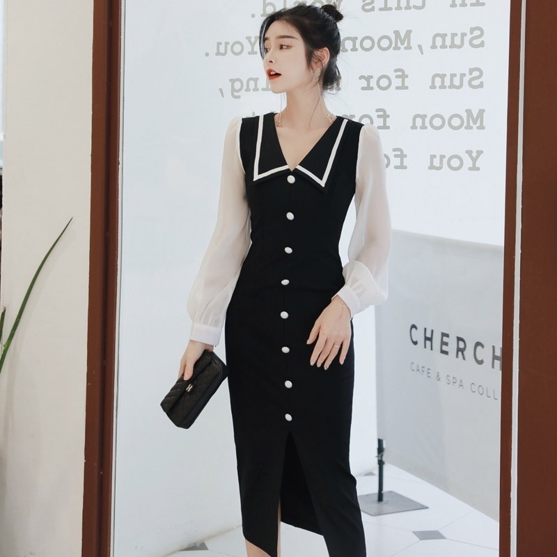 【Fellow 20%割】【JY.上品】 秋 ワンピース フォーマル パーティードレス キャバ 着痩せ 大人 同窓会 披露宴 卒業式 結婚式 演奏会 ウェディング チャイナドレス 二次会 発表会 30