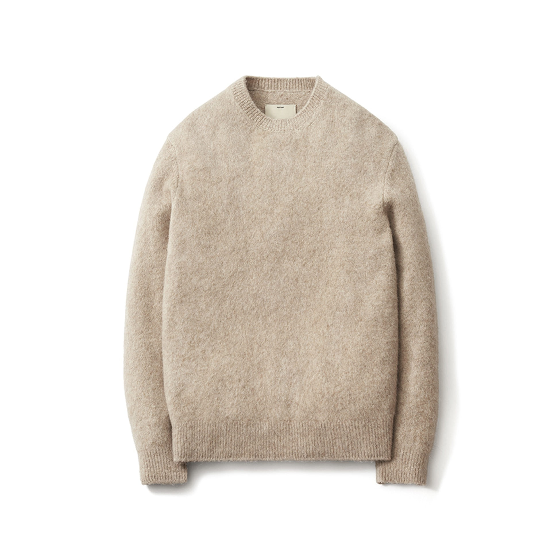 【POTTERY】 COMFORT CREWNECK KNIT (Bold) : MELANGE IVORY