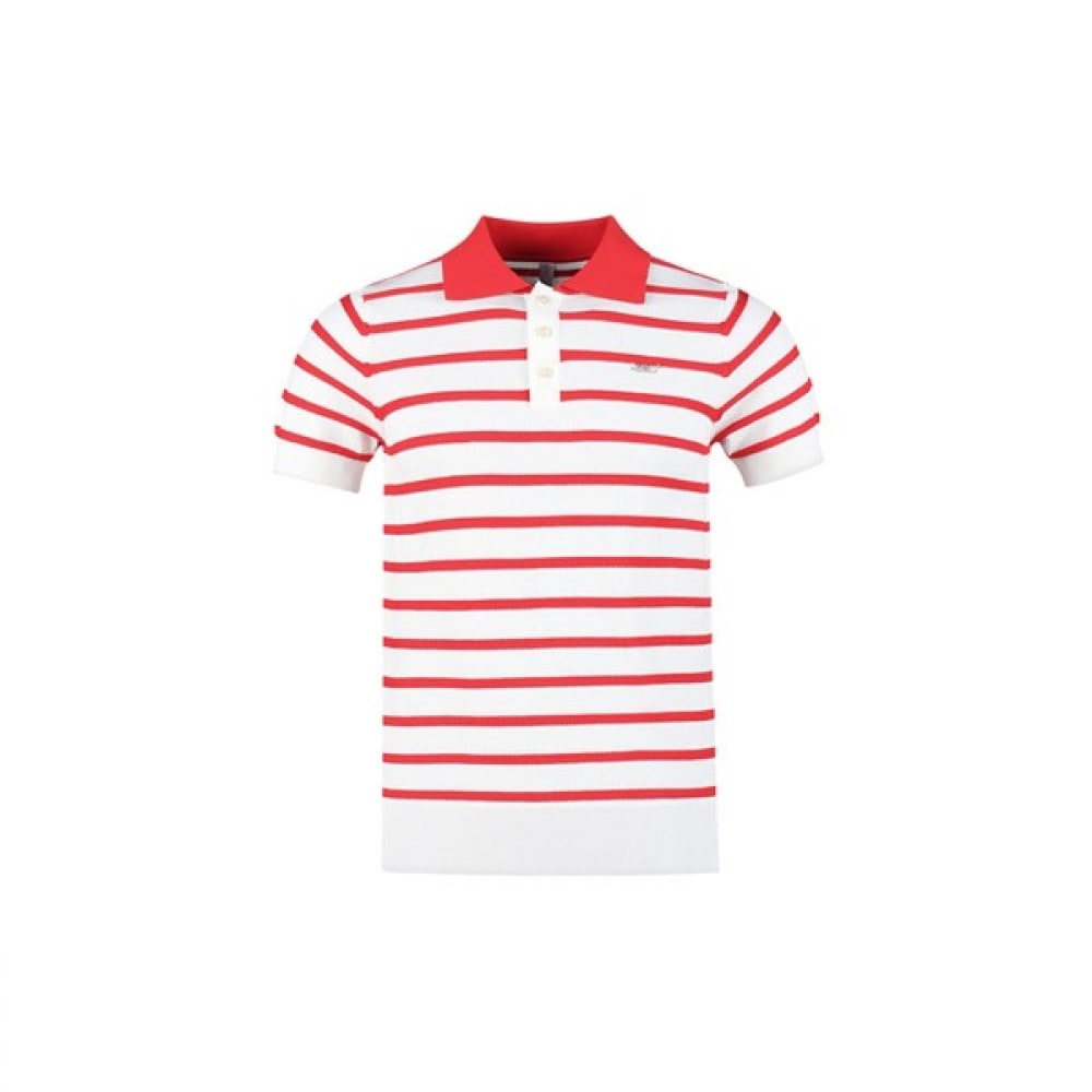 (ラックスゴルフ) ラックスゴルフ 430 ゴルフメンズフラットシボリストライプ半袖ニットシャツ LB4M421