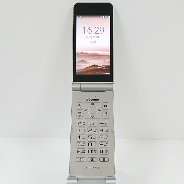 arrows ケータイ ベーシック F-41C ドコモ ゴールド 送料無料 本体 c20525 【中古】