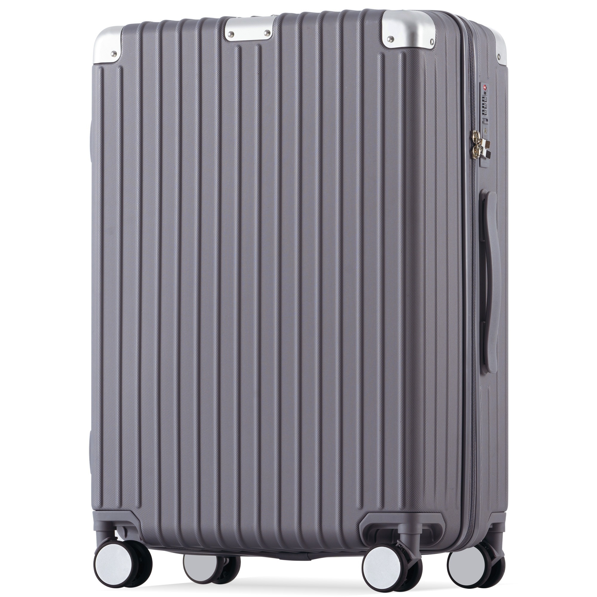 【国内出荷 - 3日配達】スーツケース Lサイズ キャリーケース キャリーバッグ Lサイズ ストッパー付き アルミコーナーパッド 7日~14日 大容量超軽量 軽い おしゃれ かわいいダブルキャスター