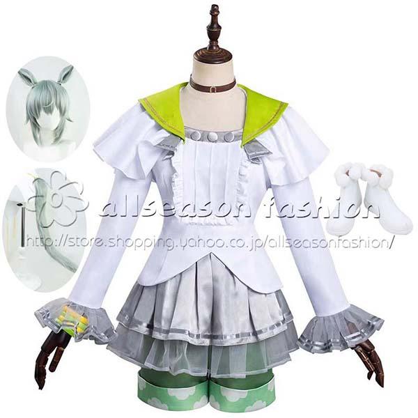 ウマ娘 プリティーダービー 風 セイウンスカイ コスプレ衣装 ウィッグ 靴 cosplay コスチューム イベント アニメ 仮装 変装