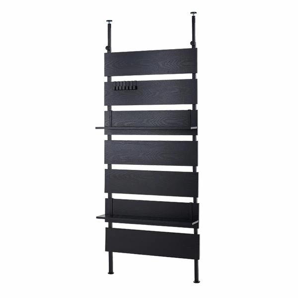 KTR-3148BK ブラック/ブラック 突っ張りウォールラック メーカー直送 9,899円