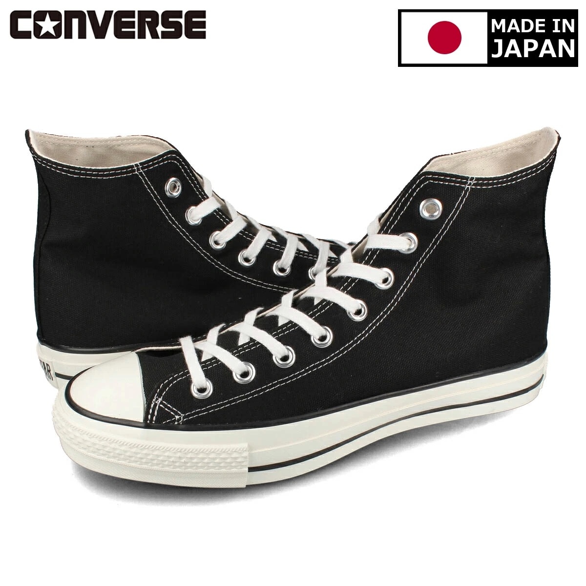 CANVAS ALL STAR J HI BLACK 【MADE IN JAPAN】