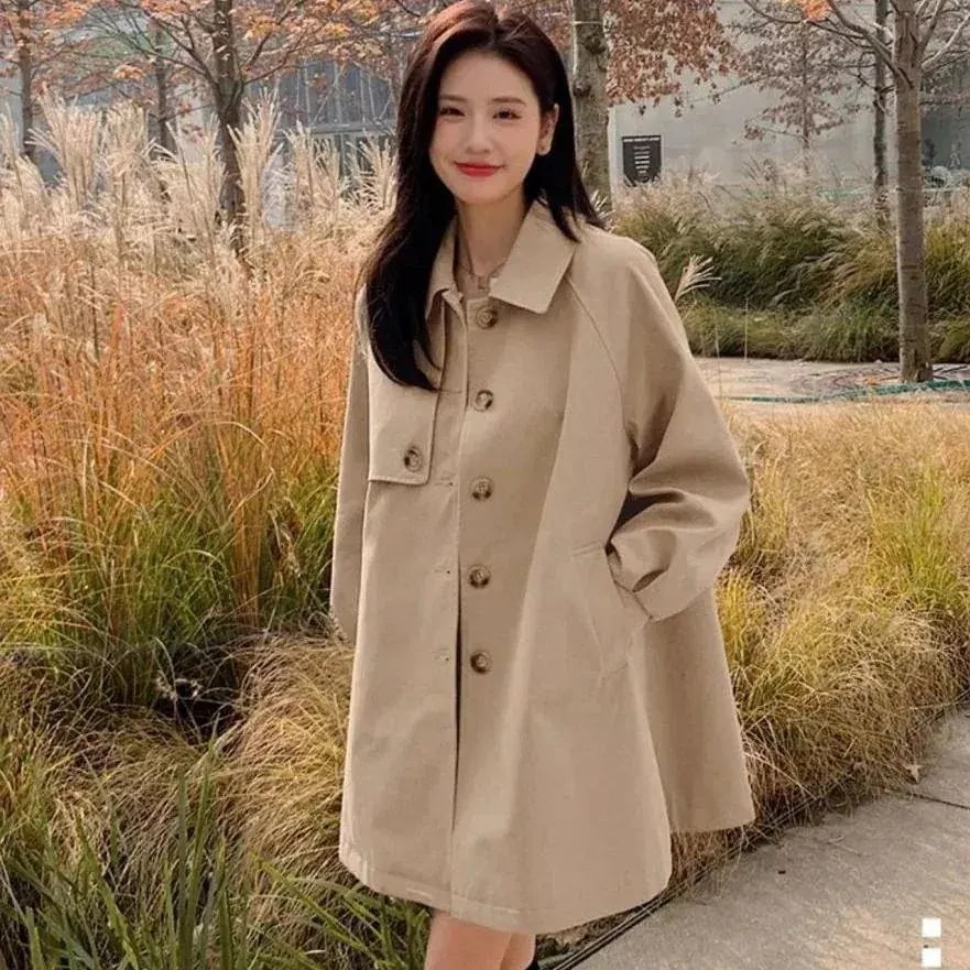 【急速出荷!】作登場アウターレディーストレンチコートロング丈スプリングコートモッズコート春トレンチ秋オシャレミディアム丈コートパーカー韓国風通勤今日は30パーセント 5,463円
