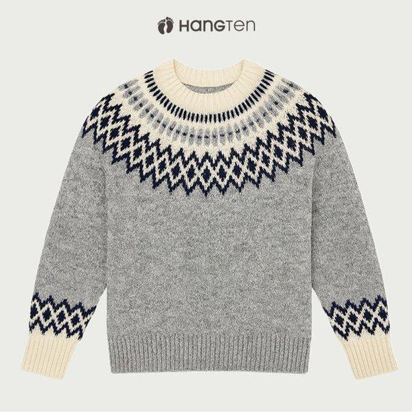 女性ノルディックパターンニットプルオーバー10540-140-816-37A-SH