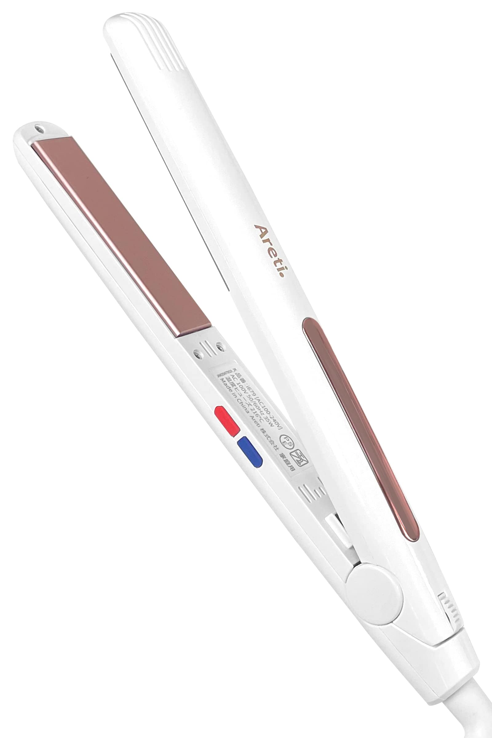 Areti(アレティ) 20mm ヘアアイロン ストレート カール 2way マイナスイオン セラミック コーティング i679GD ストレートアイロン オールマイティ