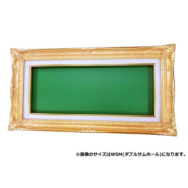 ルイ式油額高級油絵額キャンバス額豪華油絵額模様油絵額 ワイド油絵額F3号（546220mm）ゴールド