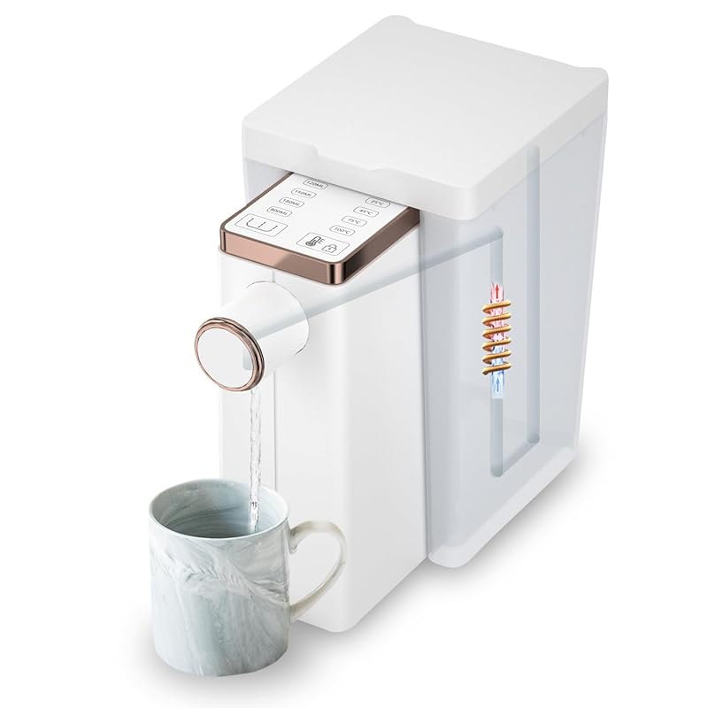 「25℃45℃70℃100℃の温度調節」 瞬間熱湯サーバー スーパー熱湯サーバー ホットウォーターサーバー 水タンク水キャップ入水管 3秒お湯が沸く 卓上対応 ペットボトル 家庭 旅游 職場