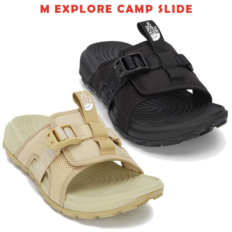 韓国正規品保証 関税負担なし NS92Q13J M EXPLORE CAMP SLIDEデイリー 基本 着装 男子 女子 人気 韓国 ファッション 男女共用 アウトドア