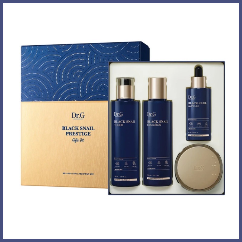 ブラック スネイル 4種 プレステージ フル セット(トナー+エマルジョン+アンプル+クリーム)