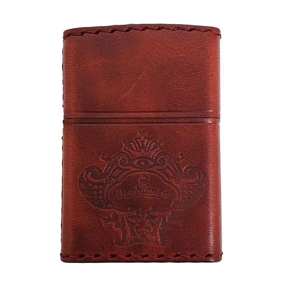 オロビアンコ Orobianco ZIPPO ライター ジッポー 本牛革手縫い 本革 日本製 レッド 正規品 喫煙具 アウトドア ORZ-001RD
