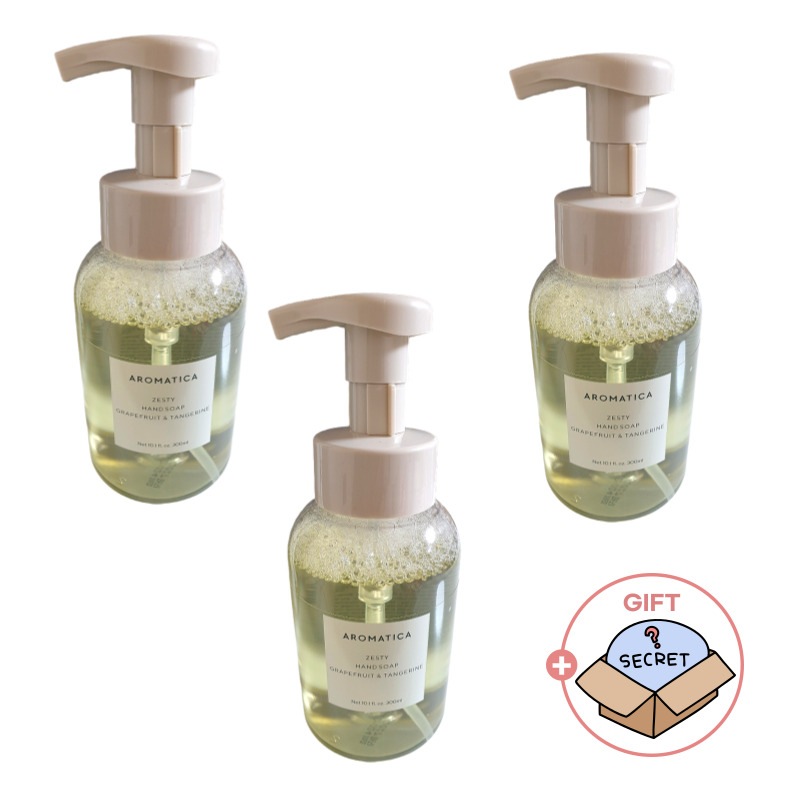 【3本セット】ハンドソープ グレープフルーツ＆タンジェリン 300ml 植物性エッセンシャルオイル / 韓国ヴィーガンハンドケア