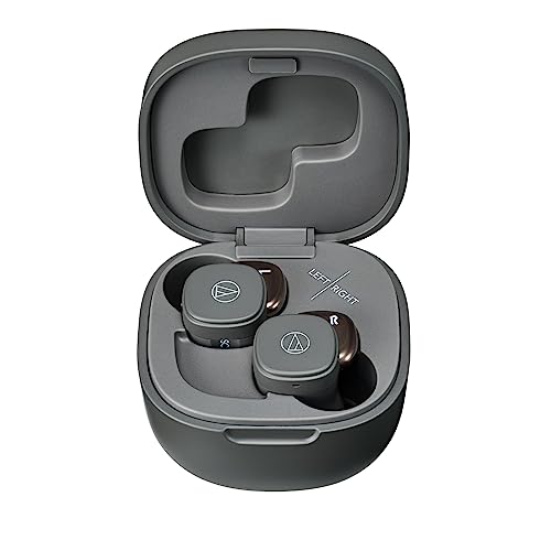 オーディオテクニカ ワイヤレスイヤホン ストーンブラック Bluetooth 急速充電 小型 軽量 サスティナブル ATH-SQ1TW STB