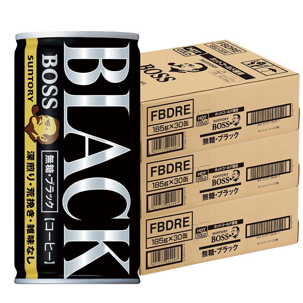 BOSS無糖ブラック185g30本×3箱/合計90本/サントリーボス [その他]