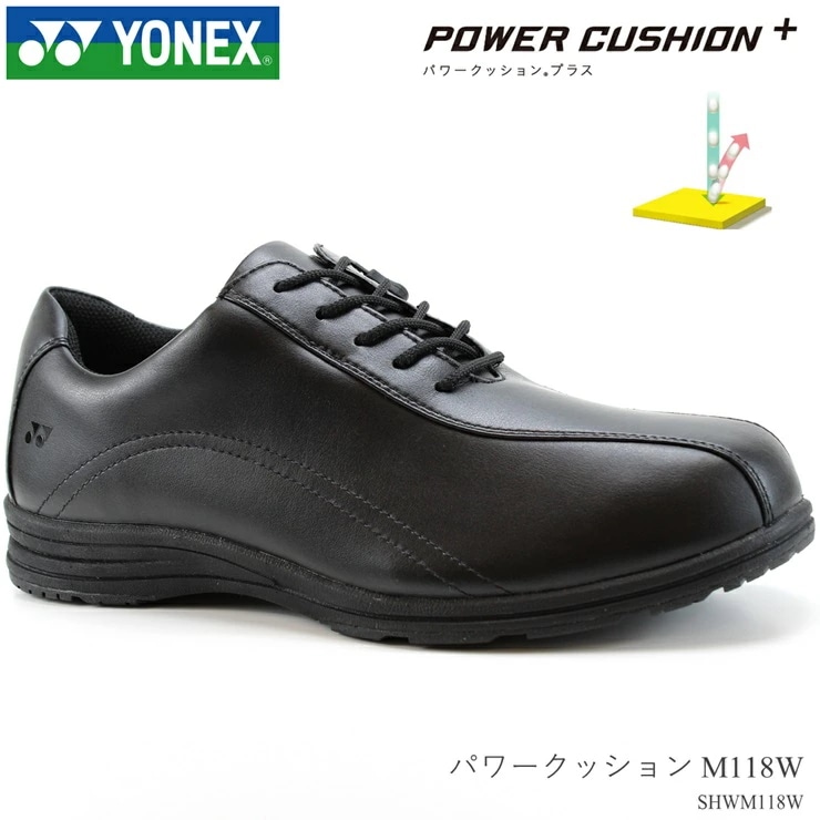 ウォーキングシューズ メンズ パワークッション M118W SHW-M118W ブラック 幅広 4.5E 紳士 靴 歩きやすい カジュアルシューズ ファスナー