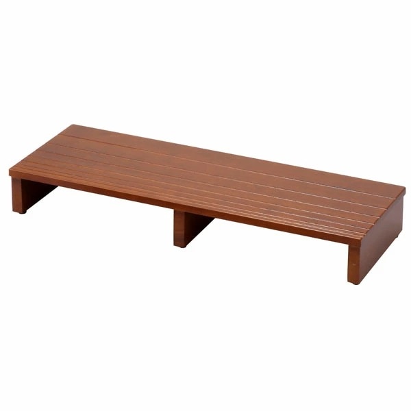 玄関踏み台 幅90cm 奥行30cm 木製 アジャスター付き 玄関台 玄関ステップ台 玄関床 ステップ 足台 靴収納 玄関収納 フクダクラフト SG-S9030KDB