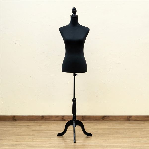 洋裁用トルソー 約幅42x奥行42x高さ132163cm ブラック 組立品