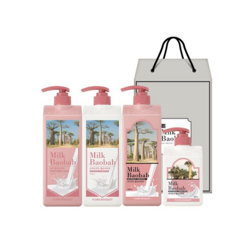 ミルクフローラブーケ ヘアアンドボディ 4種ギフトセット(1000ml*3, 500ml)