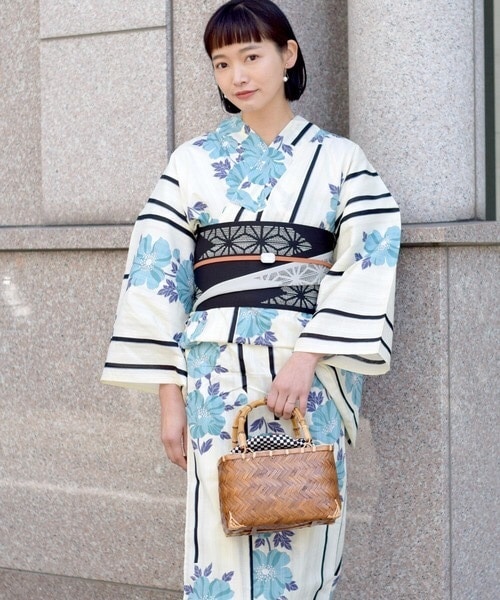 嘉陵キモノハウス 着物 ゆかた 女性の伝統的なスタイル 純綿生地 旅行写真 着物ゆかた