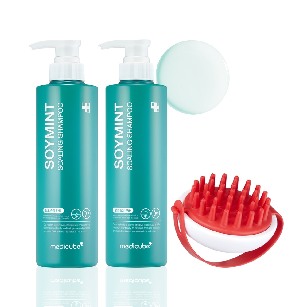 メディキューブ ソイミント 脂漏性頭皮 スケーリング フケシャンプー 490ml 2個