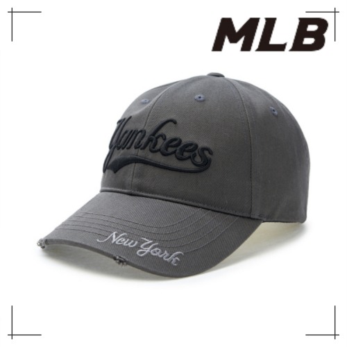 MLB公式正規品 キャップ Varsity Vintage Structured Ball Cap NY (D. Charcoal Grey)