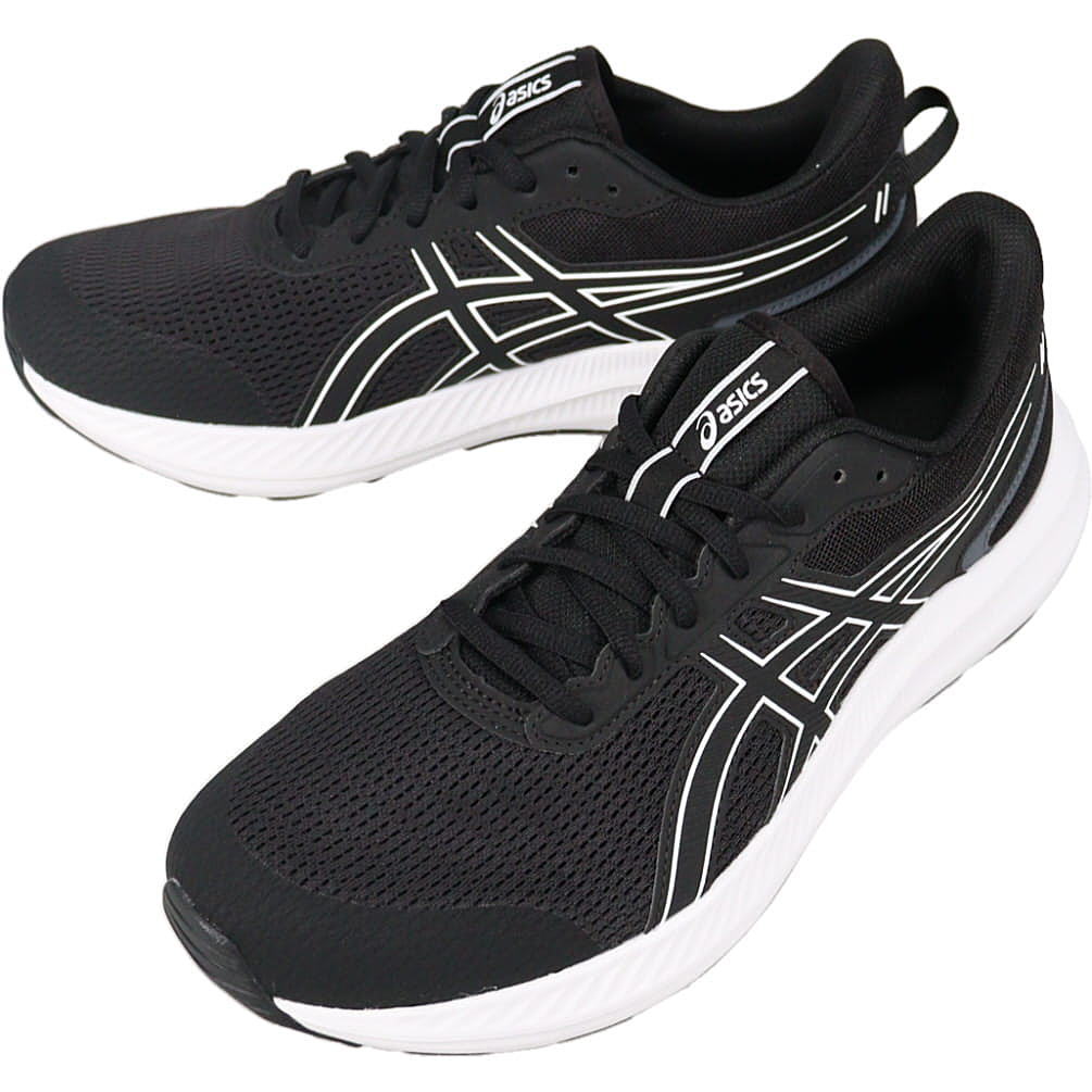 正規品 ランニングシューズ ジョルト 5 1011B964 ブラック/ホワイト 003 幅広 4E相当