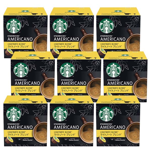 ネスカフェ ドルチェグスト 専用カプセル スターバックス ライトノートブレンド 9箱【4営業日以内に出荷】ネスレ ネスカフェ コーヒー ホットコーヒー スタバ