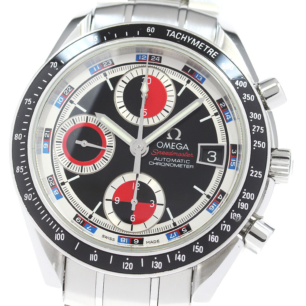 オメガ OMEGA 3210.52 スピードマスター デイト クロノグラフ 自動巻き メンズ 良品 保証書付き_867401【中古】