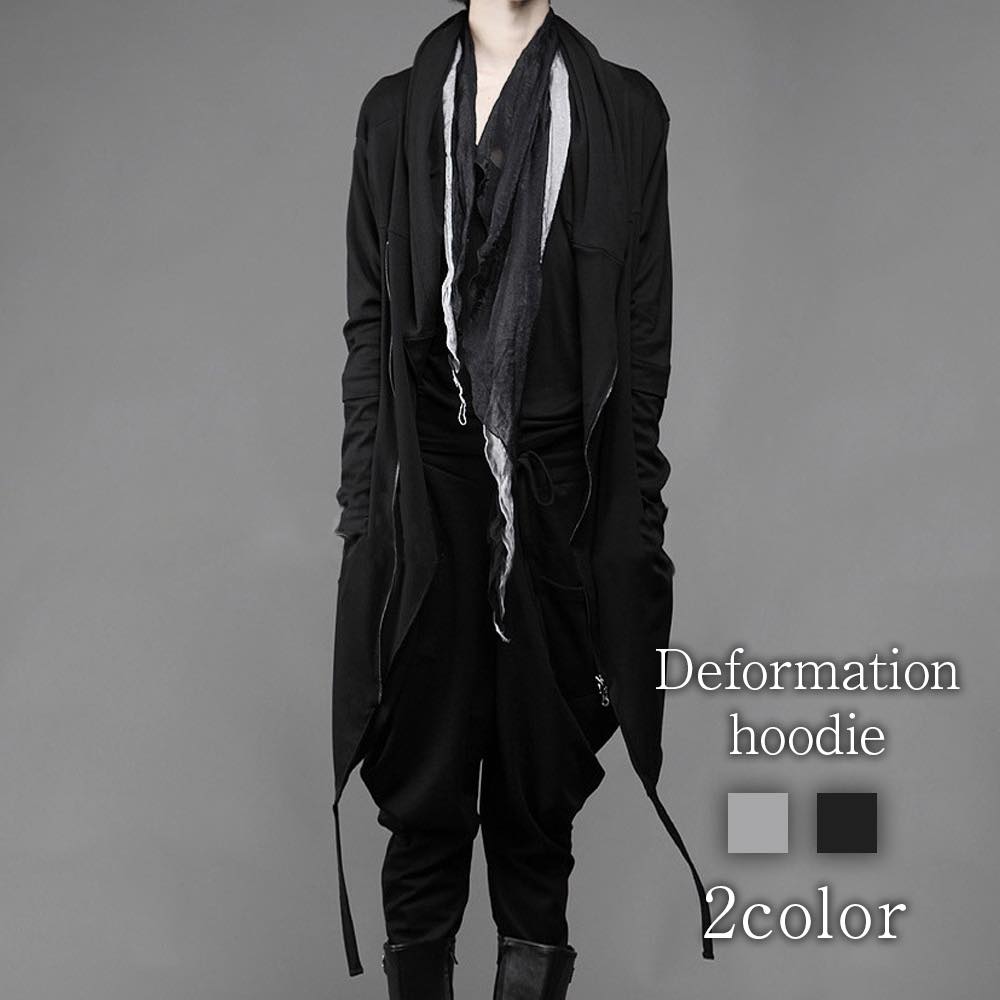 パーカー メンズ 変形パーカー おしゃれ 暖かい 黒 長袖 モコモコ ダウン ジップ 大人 秋 冬 白 厚手 ブランド オーバーサイズ 大きいサイズ スウェット ゴルフ ゆったり スポーツ プルオーバ 4,959円