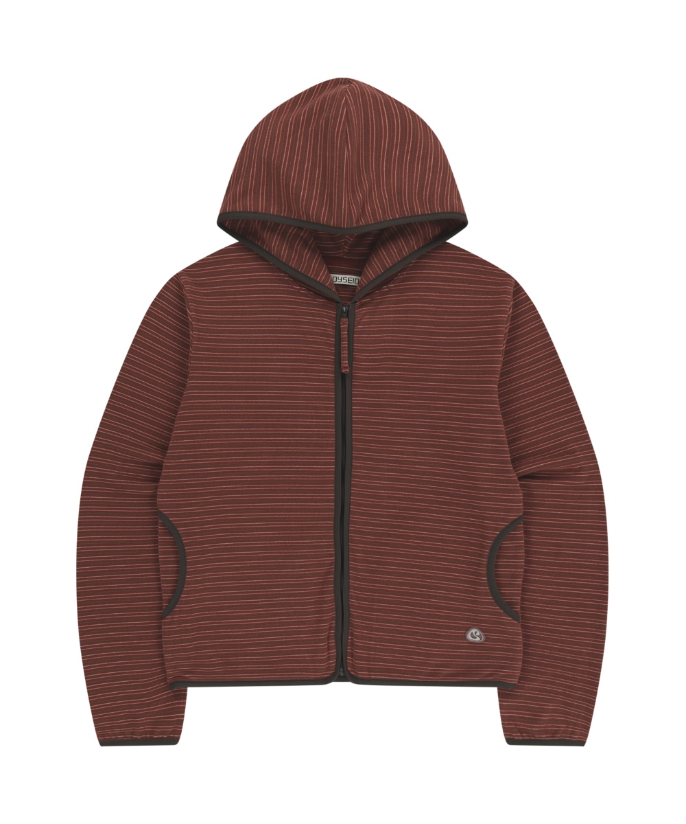 【COYSEIO】 25FW STRIPE FLEECE ZIP UP : RED