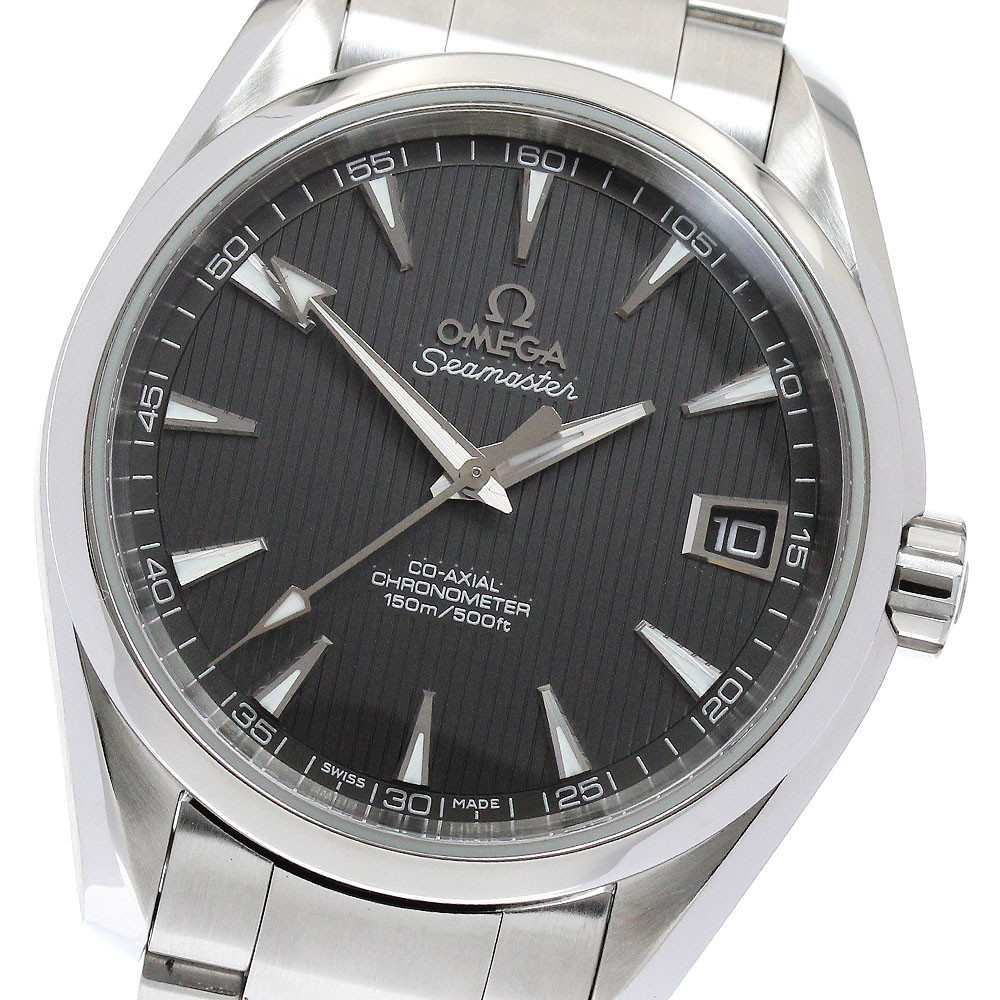 オメガ OMEGA 231.10.39.21.06.001 シーマスター アクアテラ デイト 自動巻き メンズ 美品 _888034【中古】