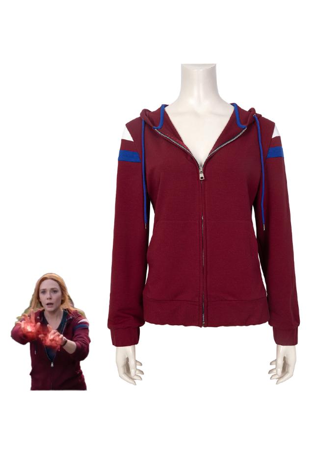 新タイプ追加 激安販売 ワンダヴィジョン 2025ドラマ スカーレット・ウィッチ ワンダ Wanda Vision Scarlet Witch Wanda コート コスプレ衣装 コスチューム co