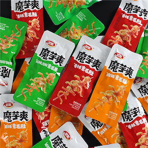 中国お菓子魔芋爽スパイシーストリップギフトパックスナックインターネットセレブスナック美味しい食べ物レジャー威龍こんにゃくベジタリアンヘアリートライプ全箱