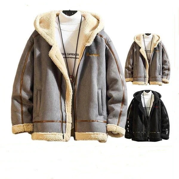 ブルゾン ふわふわ ボアジャケット ジャケット フード付き ビッグシルエット 裏起毛 大きいサイズ おしゃれ フリースジャケット 暖かい ムートンコート 4,425円