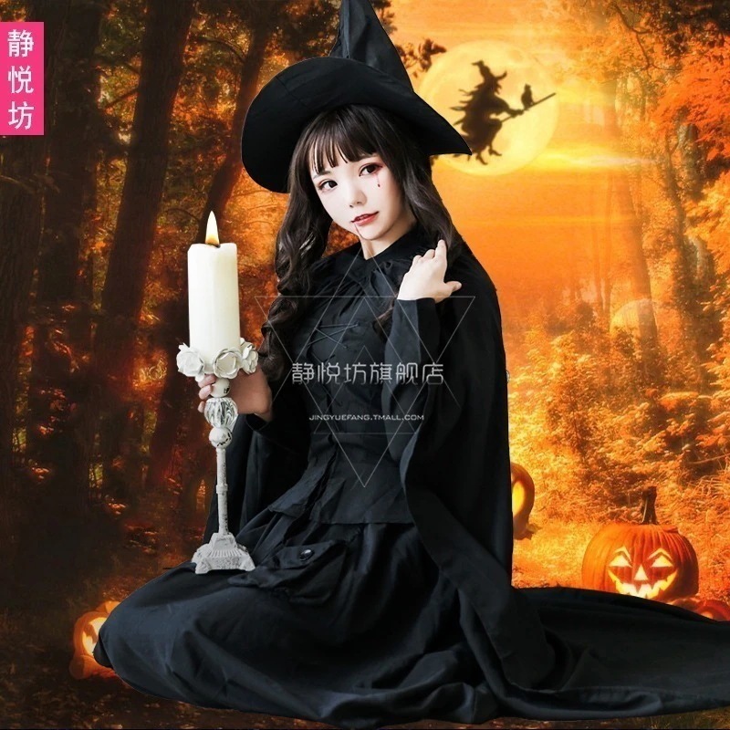 ハロウィーン 衣装 大人 女性 ロールプレイング 吸血鬼 魔女 プリンセス ドレス ドレス ケープクロス ボーダー