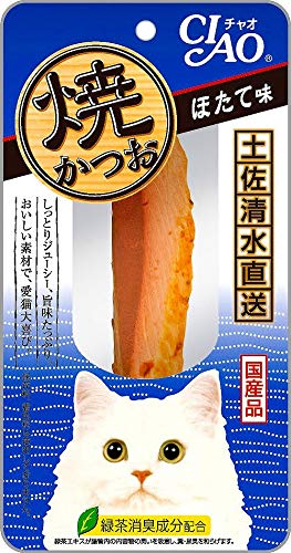 セット販売　ペットフード CIAO チャオ 焼かつお ほたて味 (1本)×48個セット キャットフード おやつ 国産