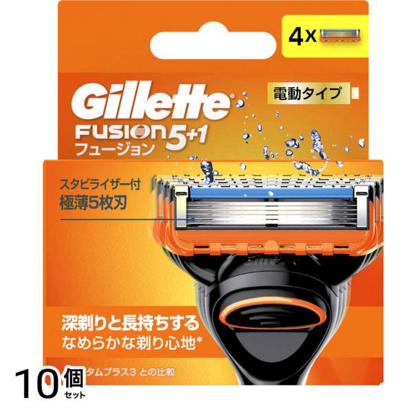 フュージョン5+1 電動タイプ 替刃 4個入 10個セット