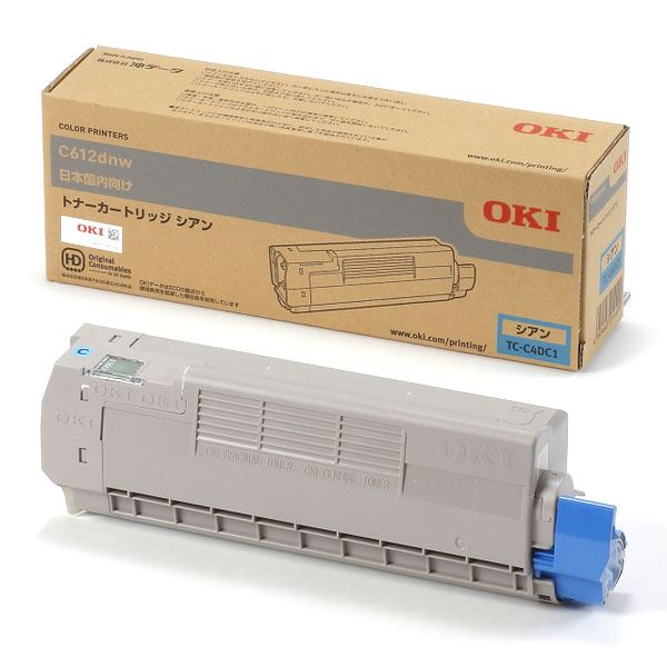 （まとめ） [純正品] OKI TC-C4DC1 トナーカートリッジ シアン [x3セット] 21,408円