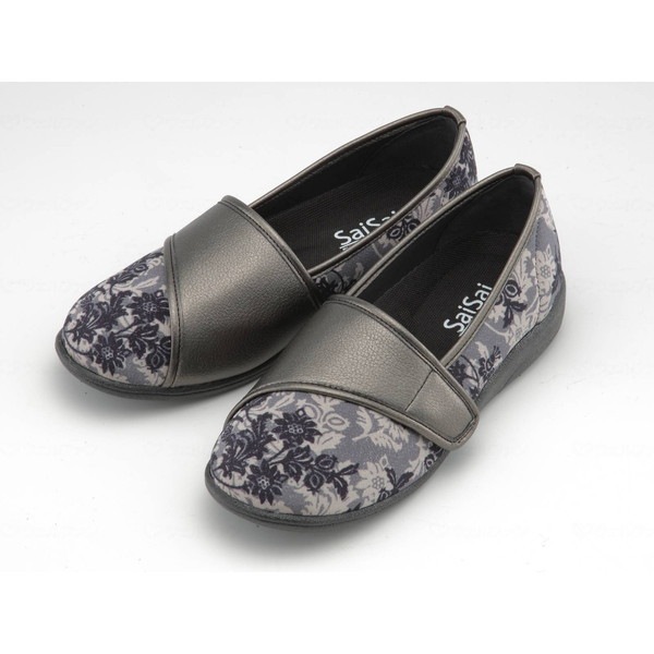 マリアンヌ SaiSai フラワープリント W940 クラシックブラック 25.5 メーカー直送