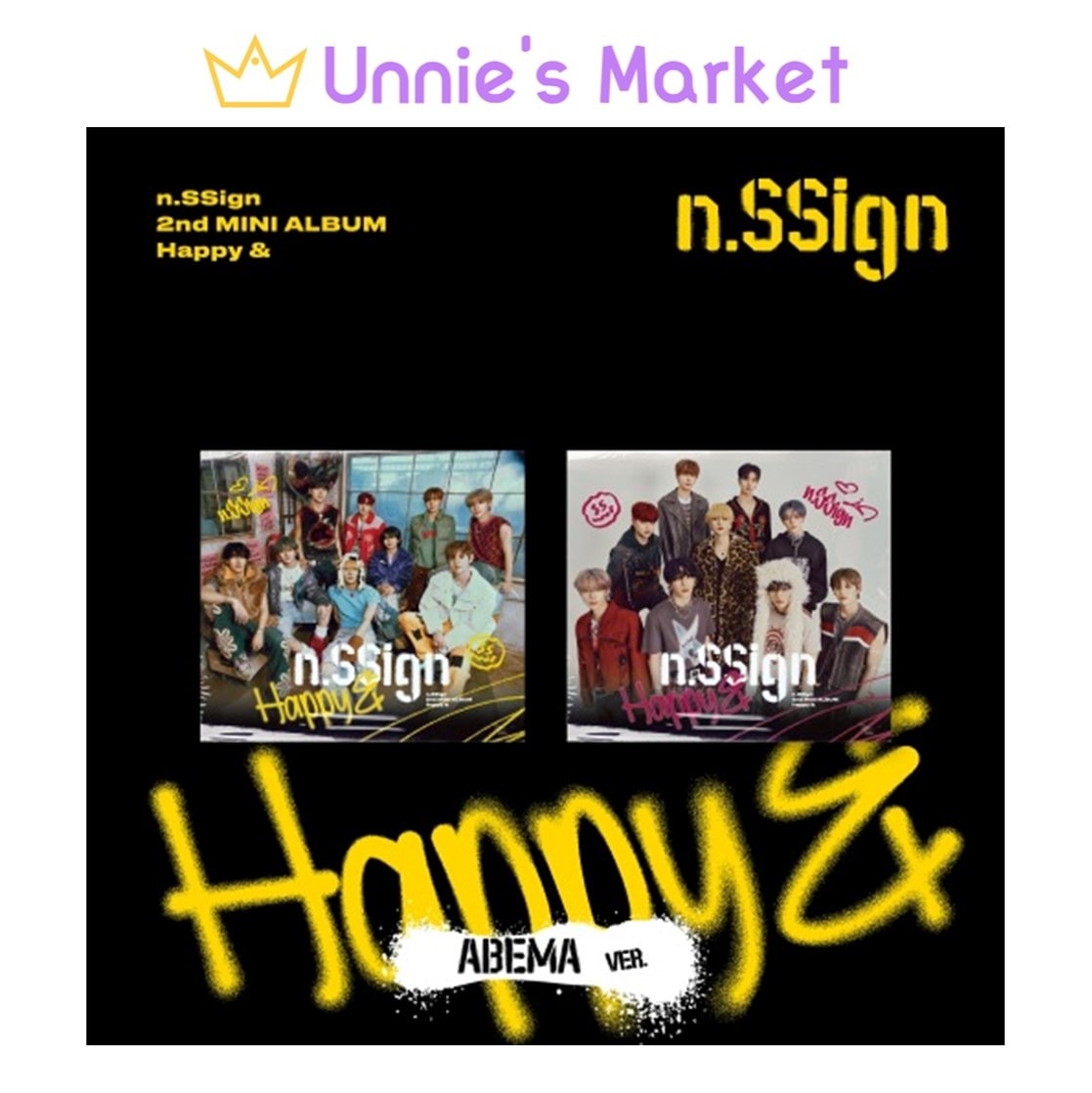 [SET(2EA)] n.SSign Happy & 2nd MINI ALBUM (ABEMA #1 ver. / ABEMA #2 ver.)
