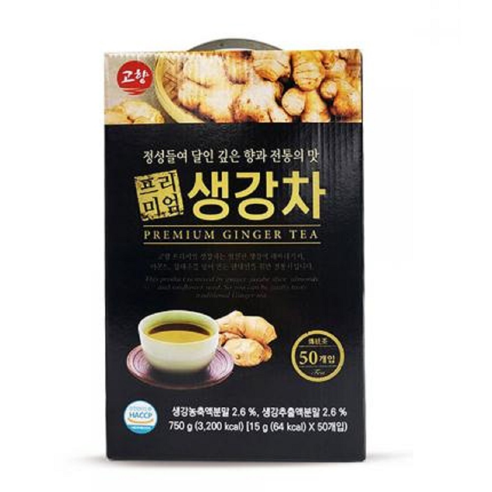 韓国-KMEAL-真心込めて達人 伝統の味 プレミアム 故郷 生姜茶 50個入り-KFOOD