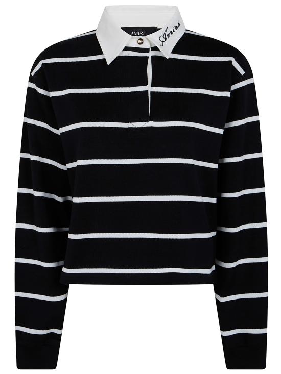 AMIRI Women Polo Shirts AWTOJR1090 001 BLACK