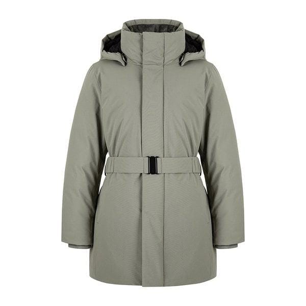 25FW 新作 レディース ベルトダウン ヒップ丈 ダックダウン LD シェルベル ダウンジャケット MLUWD659（発売価格359000ウォン）